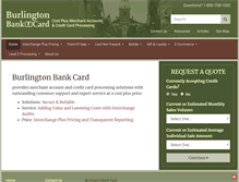 Tablet Screenshot of burlingtonbankcard.com